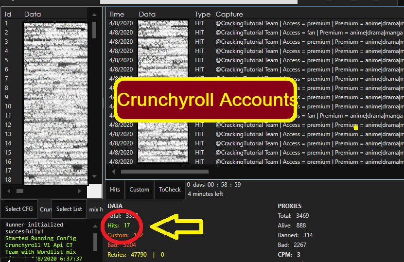 crunchyroll premium accounts